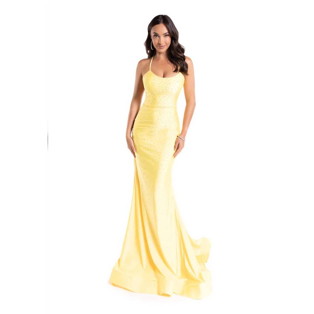 NEW LUCCI LU the bergen dress in yellow